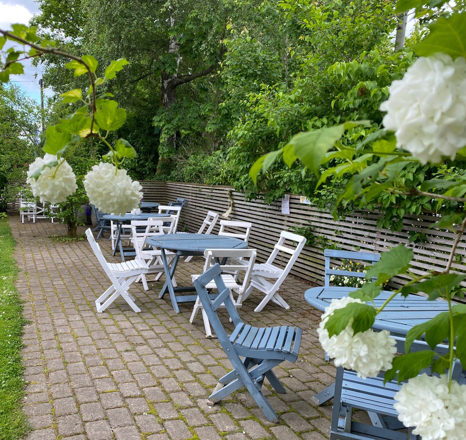 Lotta på Åsen café garden seating