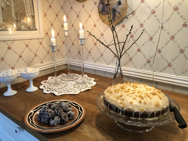 Svensk fika dukning